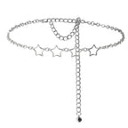 Simple Fashion Men And Women Star Metal Waist Chain Sexy Cutout Five-pointed Star Body Chain Jeans Dress Accessories - sparklesway.co.uk 