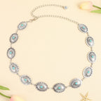 Turquoise Inlaid Waist Chain Ancient Carving Vintage Gold Accessories - sparklesway.co.uk 