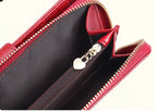 Large Zip Leather Wallet Detail — sparklesway.co.uk