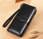 Large Zip Leather Wallet Open — sparklesway.co.uk