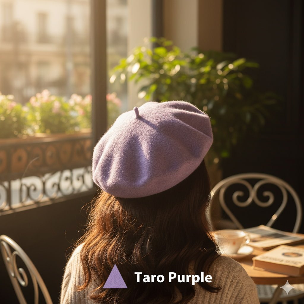 Classic Wool Beret | British Style Beret Hat for Women - sparklesway.co.uk