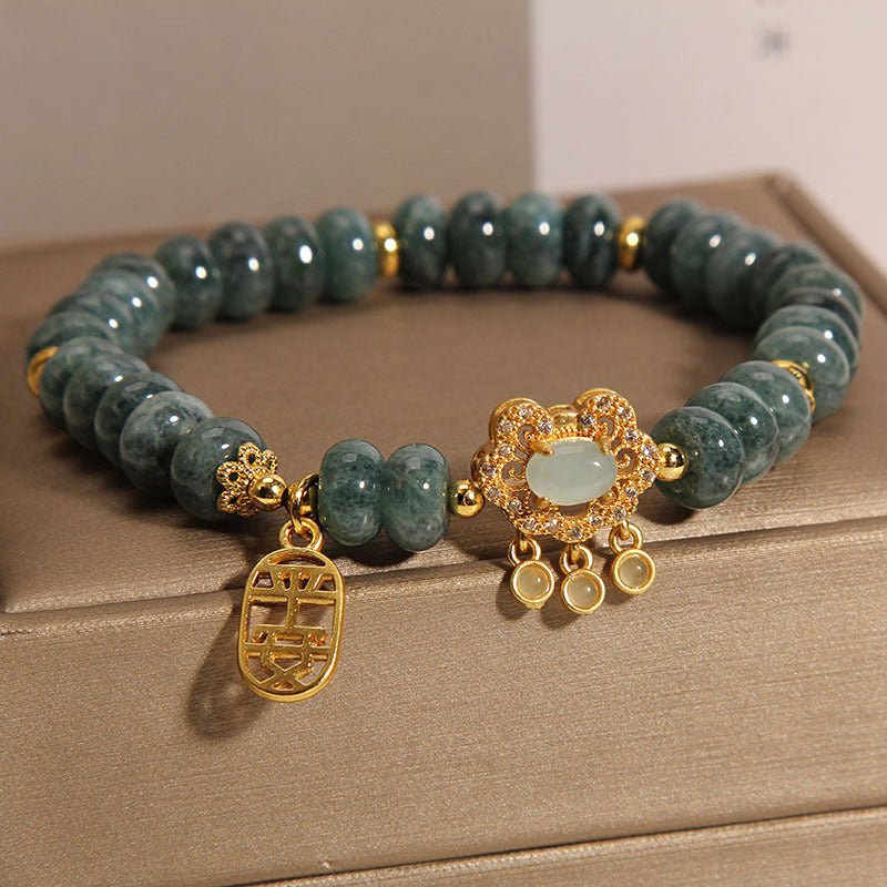 Natural Emerald Jade Bracelet For Women - sparklesway.co.uk