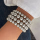 Punk Exaggerated Round Beads Chain Multi - layer Bracelet - sparklesway.co.uk