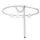 Simple Fashion Men And Women Star Metal Waist Chain Sexy Cutout Five - pointed Star Body Chain Jeans Dress Accessories - sparklesway.co.uk