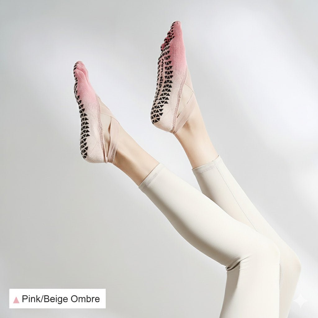 Yoga Grip Socks for Women | Non - Slip Pilates Socks with Grips - sparklesway.co.uk