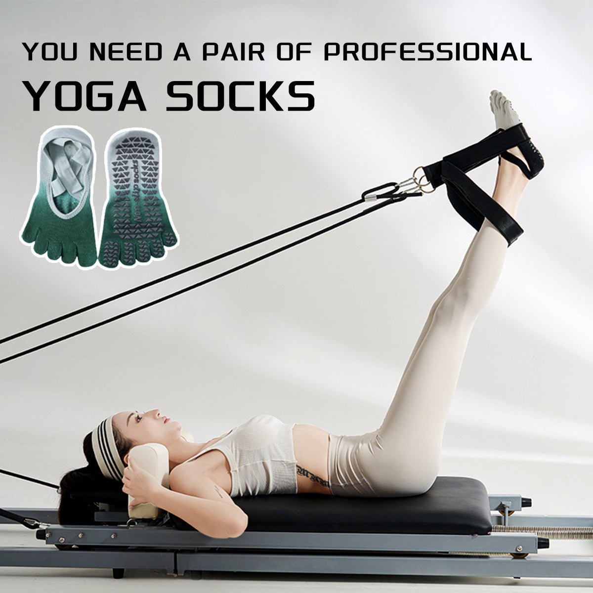 Yoga Grip Socks for Women | Non - Slip Pilates Socks with Grips - sparklesway.co.uk