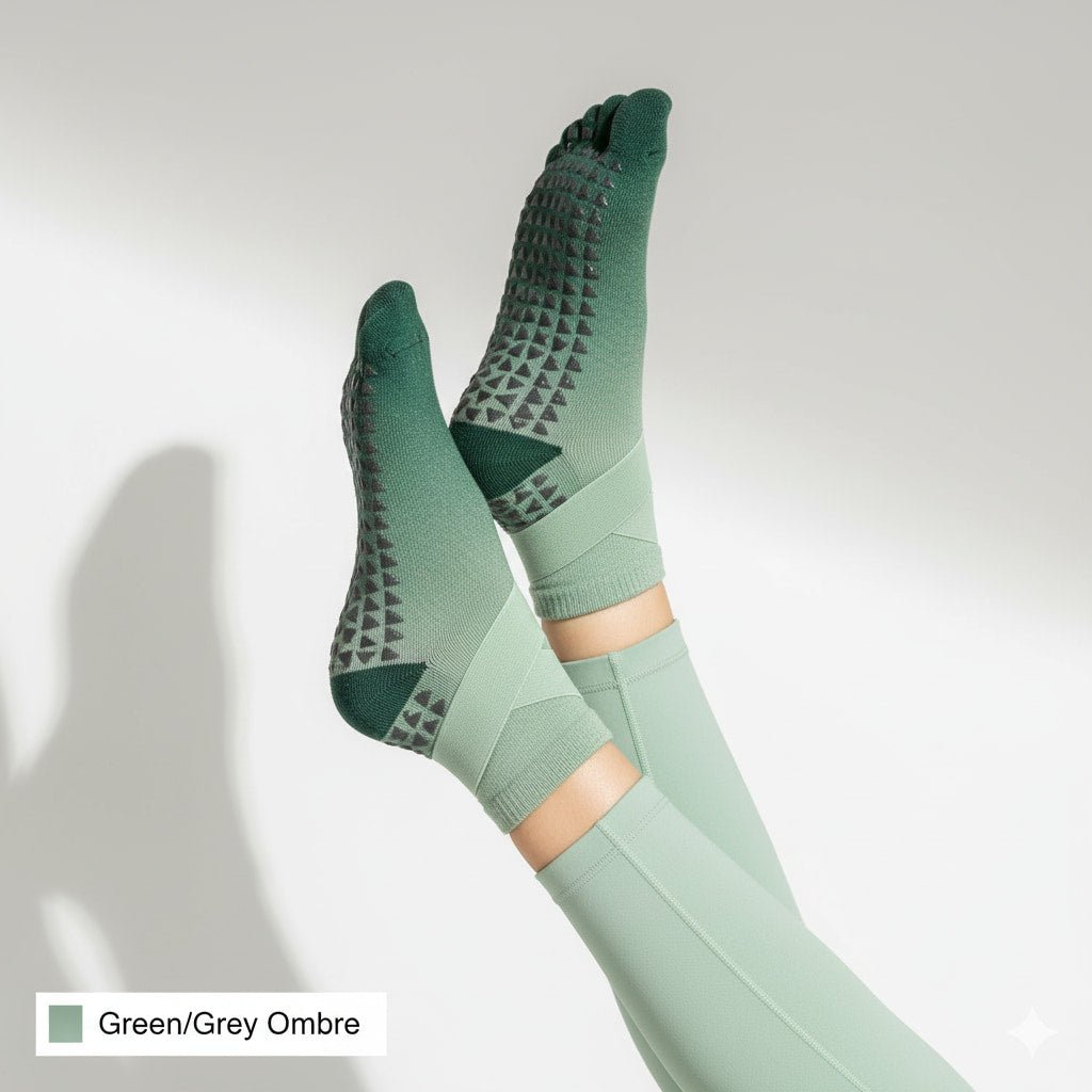 Yoga Grip Socks for Women | Non - Slip Pilates Socks with Grips - sparklesway.co.uk